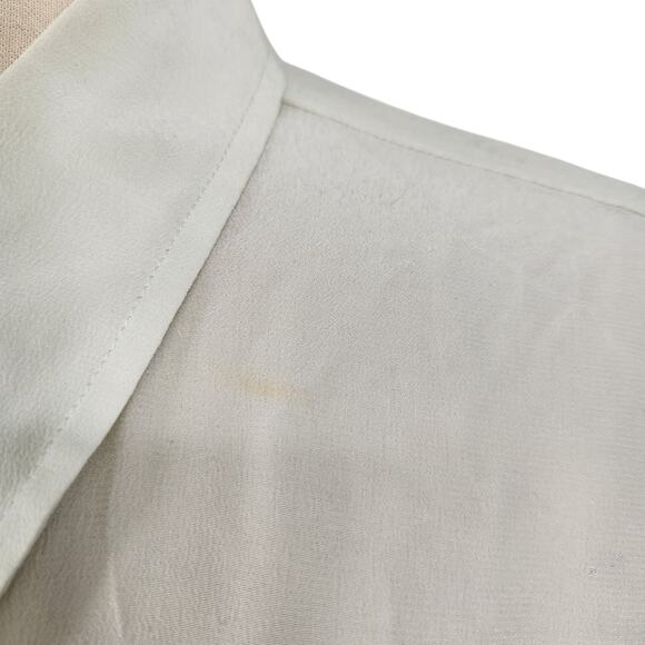 SALE Everlane 100% Silk Button Front Top Womens Plus Size 16 - Picture 6 of 9